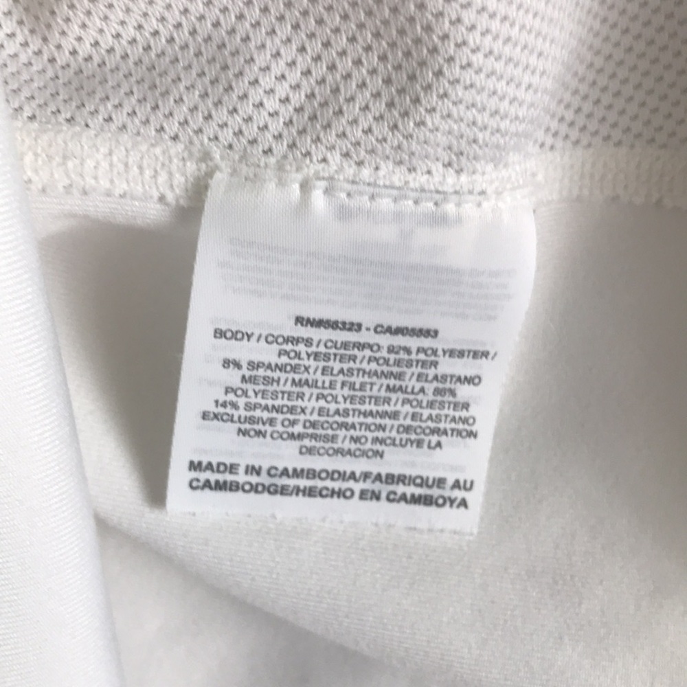 Nike Tops Dri-Fit White Pink Athletic Workout Yoga Gym Sports Tank Top Size M - Picture 5 of 5